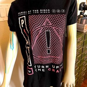 Panic at the Disco Turn Up the Crazy Tshirt Black